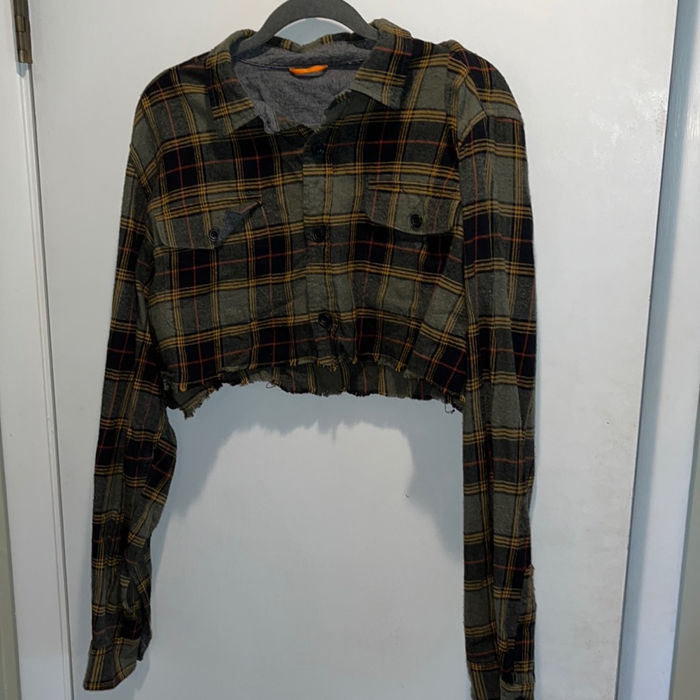Urban Outfitters Renewal cropped Flannel